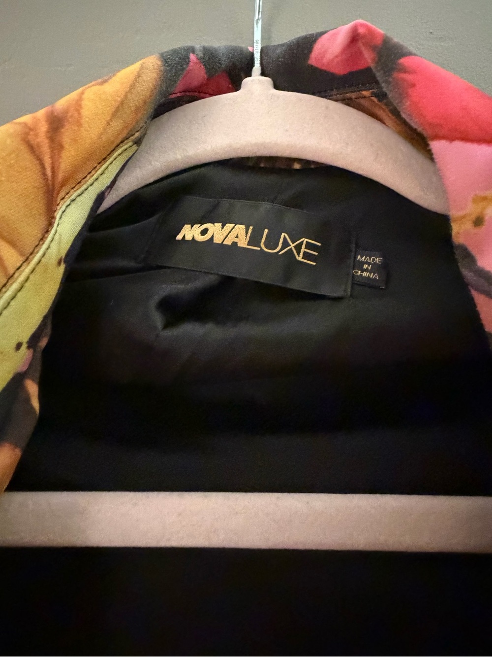 Fashion Nova Multi-Color Tropical Leaf Blazer Jacket - Picture 2 of 4